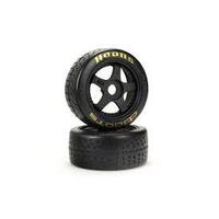 Arrma Dboots Hoons 42/100 2.9 Gold Belted 5-Spoke Wheels and Tyres - ARA550071
