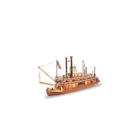 Artesania 20505 1/80 Mississippi II Paddlewheel Steamboat Wooden Ship Model - ART-20505