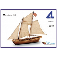 Artesania 22110PD 1/50 Swift w/ #27003 Tools & Plankbender Wooden Ship Model - ART-22110PD