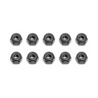 Locknuts, M3, black steel - ASS25215