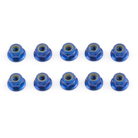 FT Locknuts, M4, flanged, blue aluminum - ASS25391