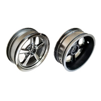 Drag Front Wheels, 2.2 in, 12 mm Hex, black chrome - ASS71077