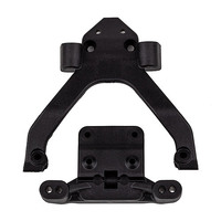 RC10B6.4 Front Top Plate and Ballstud Mount, angled