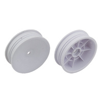 2WD Slim Front Wheels, 2.2 in, 12 mm Hex, white - ASS91757