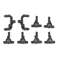 RC10B7 FT Caster and Steering Blocks, carbon