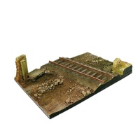 Vallejo Scenics 31x21 Country road cross with railway section Diorama Base [SC104]