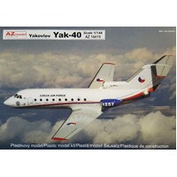 AZ Models 1/144 Jak-40 Military – CZAF, PL, Angola Plastic Model Kit [AZ14415]