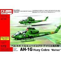 AZ Models 1/72 AH-1G Huey Cobra Marines Plastic Model Kit [AZ7449]