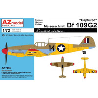 AZ Models 1/72 Bf 109G-2 Captured Plastic Model Kit [AZ7496]