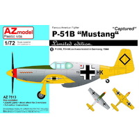 AZ Models 1/72 P-51B Mustang Captured Plastic Model Kit [AZ7513]