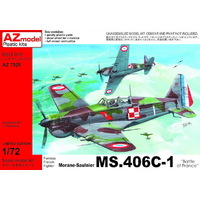 AZ Models 1/72 MS-406 France Plastic Model Kit [AZ7528]