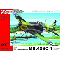 AZ Models 1/72 MS-406 Fin,Yugo,Vichy Plastic Model Kit [AZ7529]