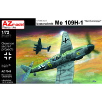 AZ Models 1/72 Bf 109H-1 Hohenjager Plastic Model Kit [AZ7543]