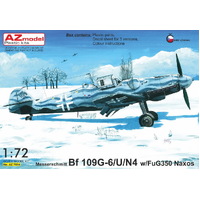 AZ Models 1/72 Bf 109G-6/U/N4 w/FuG350 Naxos Plastic Model Kit [AZ7614]