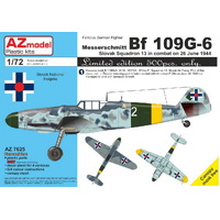 AZ Models 1/72 Bf 109G-6 Slovak – LIMITED EDITON Plastic Model Kit [AZ7625]