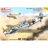 AZ Models AZ7663 1/72 Bf 109E-7 "OverAfrica" Plastic Model Kit - AZ7663