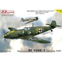 AZ Models AZ7665 1/72 Bf 109E-3 "Sitzkrieg 1939" Plastic Model Kit - AZ7665