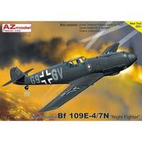 AZ Models AZ7666 1/72 Bf 109E-4/7N"NightFighter" Plastic Model Kit - AZ7666