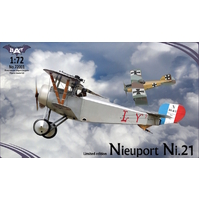 Bat Project 1/72 Nieuport Ni.21 France Plastic Model Kit [72001]
