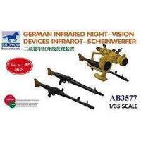 Bronco 1/35 GERMAN INFRARED NIGHT-VISION DEVICES INFRAROT-SCHEINWERFER Plastic Model Kit [AB3577]