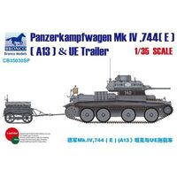 Bronco 1/35 Panzerkampfwagen Mk.IV, 744(E)(A13) & UE Fuel Tank Trailer Plastic Model Kit [CB35030SP]