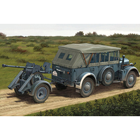 Bronco 1/35 PersonenKraftwagen (m.E.Pkw) Kfz12 (Early Ver) & 2.8cm sPzB41 w/Trailer [CB35209]