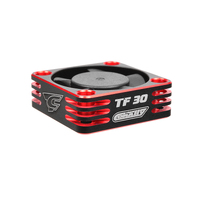 Team Corally - Ultra High Speed Cooling Fan TF-30 w/BEC connector - 30mm - Color Black - Red - C-53110-1