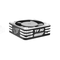 Team Corally - Ultra High Speed Cooling Fan TF-30 w/BEC connector - 30mm - Color Black - Silver - C-53110-2