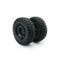 Carisma SCA-1E Wheel and Tire Set, 2pcs - CRS15839