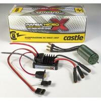 Castle Creations MAMBA Micro X Brushless ESC, 4100KV Motor Combo, 1/18, CC-MMICROX-4100 - CSE010014701