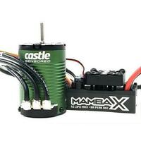 Castle Creations Mamba X SCT Pro Brushless ESC 1410-3800Kv, 25.2v Waterproof Combo, CC-MAMBAX-3800 - CSE010016100