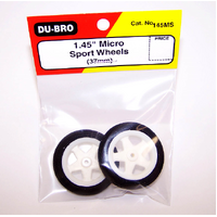 DUBRO 145MS 1.45in MICRO SPORT WHEELS (1 PAIR PER CARD) - DBR145MS