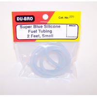 DUBRO 221 BLUE SILICONE TUBING, SMALL (2 FT PER PACK)