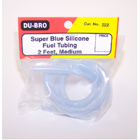DUBRO 222 BLUE SILICONE TUBING, MEDIUM (2ft PER PACK) - DBR222