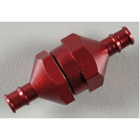 ###(DISCONTINUED USE DBR834) DUBRO 2307 IN-LINE FUEL FILTER (RED) (1 PCS PER PACK) - DBR2307