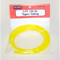 DUBRO 800 1/8in I.D. TYGON TUBING, GAS (3 FT PER PACK)