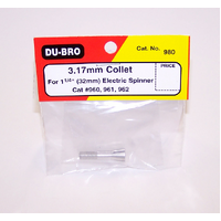 ###DUBRO 980 3.17MM COLLET FOR 1 1/4in ELECTRIC SPINNER  (1/PKG.)(DISCONTINUED) - DBR980