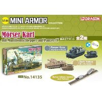Dragon 14135 1/144 Morser Karl mit Munitionsschlepper auf Panzer IV Plastic Model Kit - DR 14135