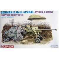 Dragon 1/35 German 2.8cm sPzB41 at Gun w/Crew [6056] Plastic Model Kit