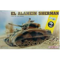 Dragon 1/35 El Alamein Sherman (w/ Magic Tracks) Plastic Model Kit [6617]