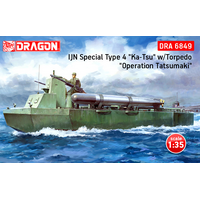 Dragon 6849 1/35 IJN Special Type 4 "Ka-Tsu" w/Torpedo (Operation Tatsumaki) Plastic Model Kit - DR 6849