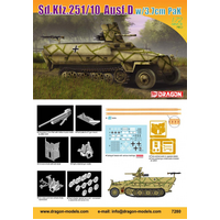 Dragon 1/72 Sd.Kfz.251/10 Ausf.D w/3.7cm PaK Plastic Model Kit [7280]