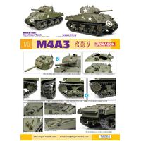Dragon 75055 1/6 M4A3 105mm Howitzer Tank / M4A3(75)W (2 in 1) Plastic Model Kit - DR 75055