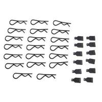 1/8 Body Clips (20)/Rubber Pull Tabs (12)