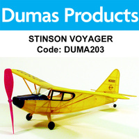DUMAS 203 STINSON VOYAGER WALNUT SCALE 17.5 INCH WINGSPAN RUBBER POWERED