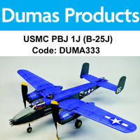 DUMAS 333 USMC PBJ 1J (B-25J) 30 INCH WINGSPAN RUBBER POWERED - DUMA333