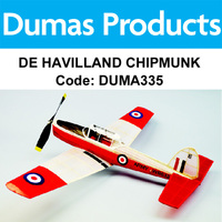 DUMAS 335 DE HAVILLAND CHIPMUNK 30 INCH WINGSPAN RUBBER POWERED - DUMA335