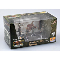 Easy Model 1/35 German Soldiers In WWII- Waffen SS Normandy 1944 (4 Figures) Assembled Model [33600]