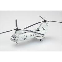 Easy Model 1/72 Helicopter - Marines CH-46E Sea Knight HMM-163 154822 Assembled Model [37000]