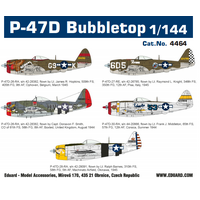 Eduard 1/144 P-47D Bubbletop Plastic Model Kit